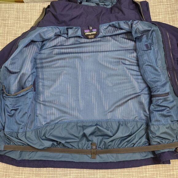Patagonia H2NO Recco Vented Waterproof Shell Snowshot Navy Jacket Men's S - Picture 9 of 16